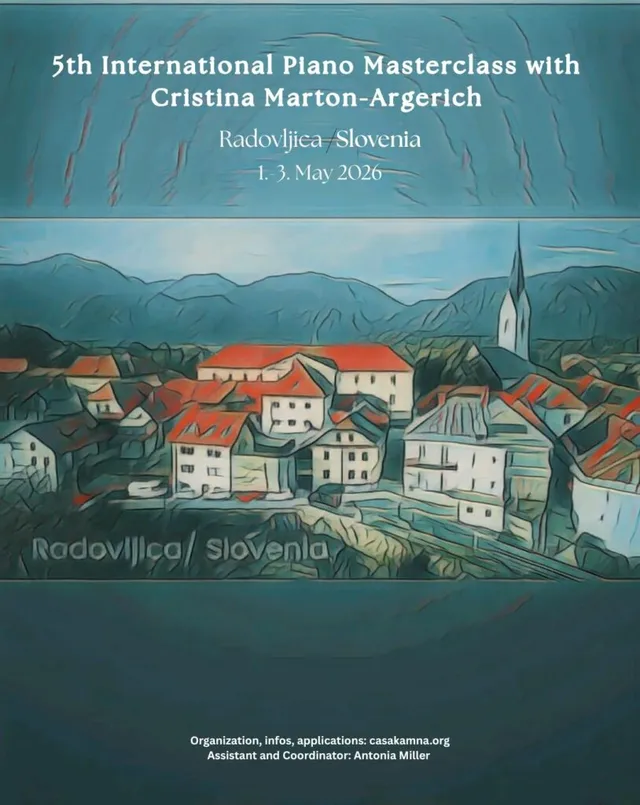 Poster: 5th International Piano Masterclass with Cristina Marton-Argerich